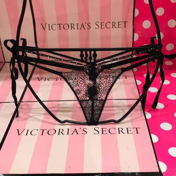 3 pcs bundle-VS Designer Thong Panty with Swarovski Crystal - Picture 1 of 7